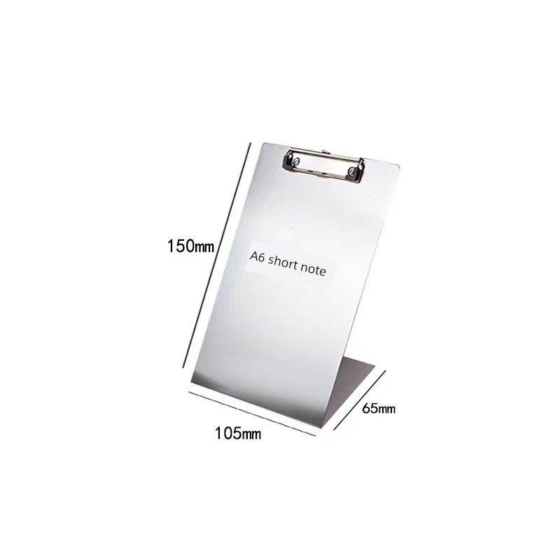 Metal Stainless Steel Ticket Clips Writing Hotel Menu