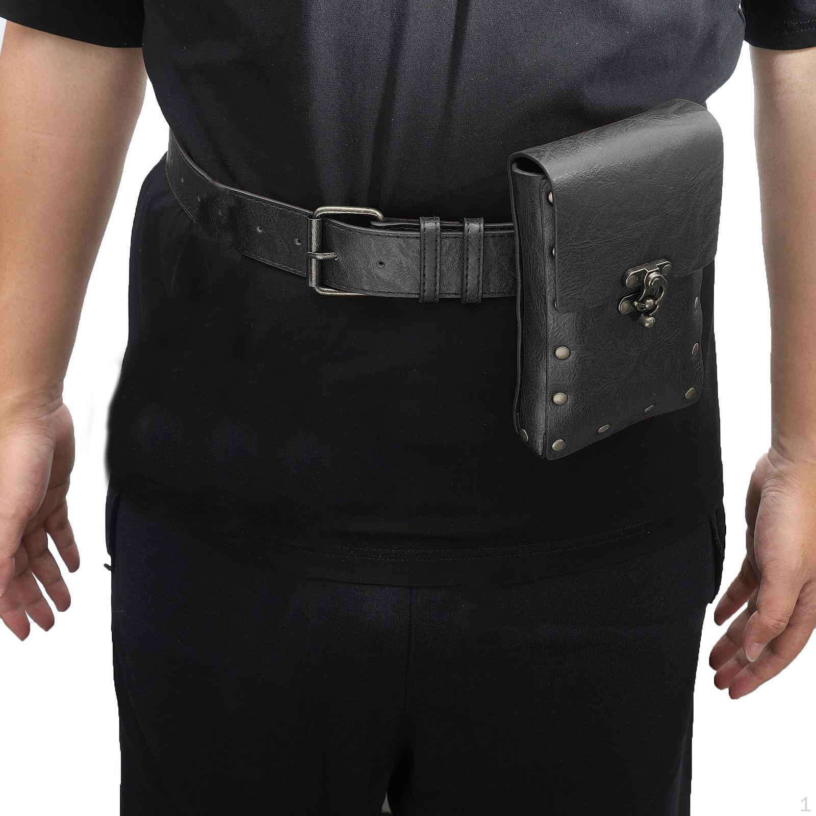 

Поясна сумка, гаманець, аксесуари, поясна сумка для косплею, сценічного костюма, подарунок чорний