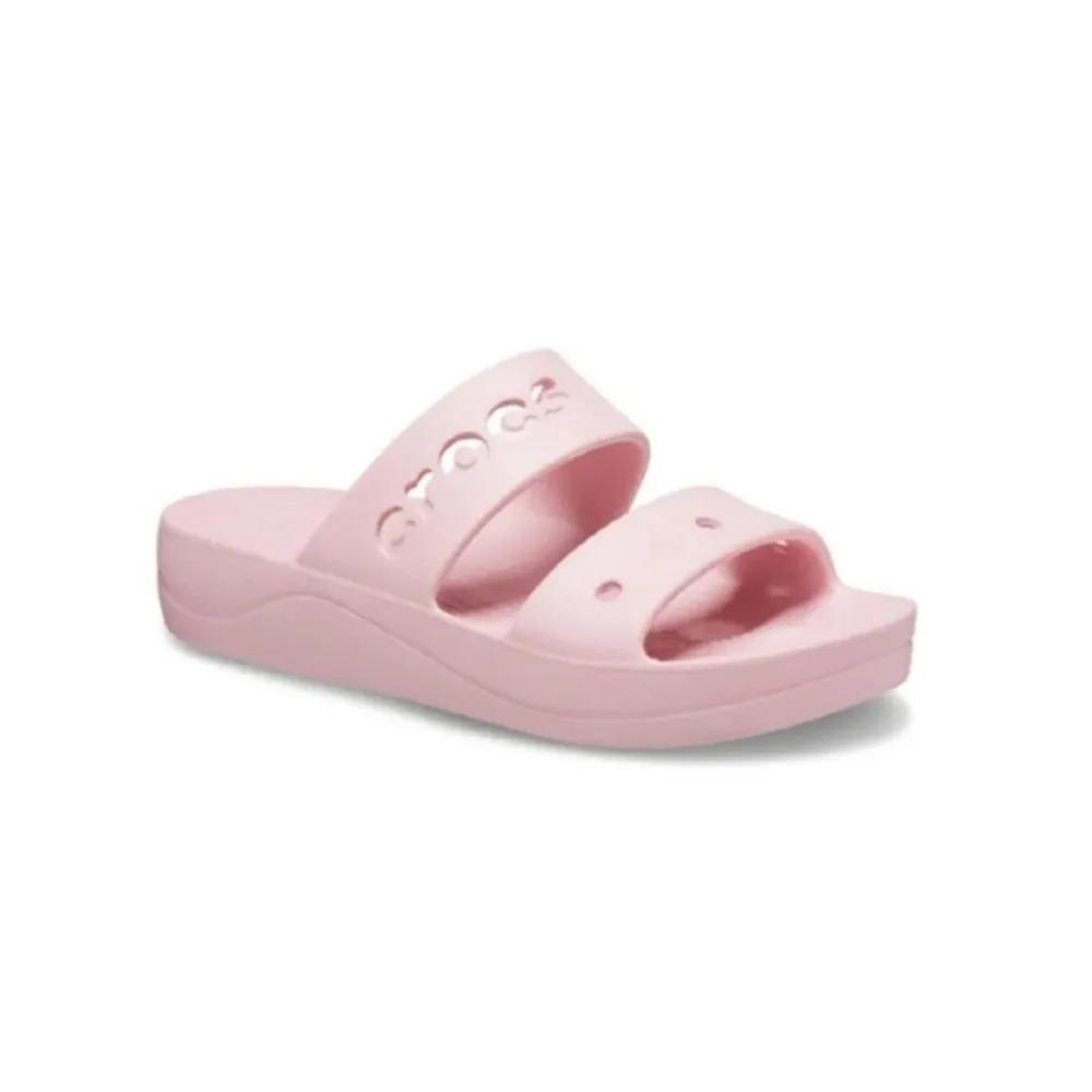 Crocs Baya Platform Sandals Petal Pink Slides 208188-606