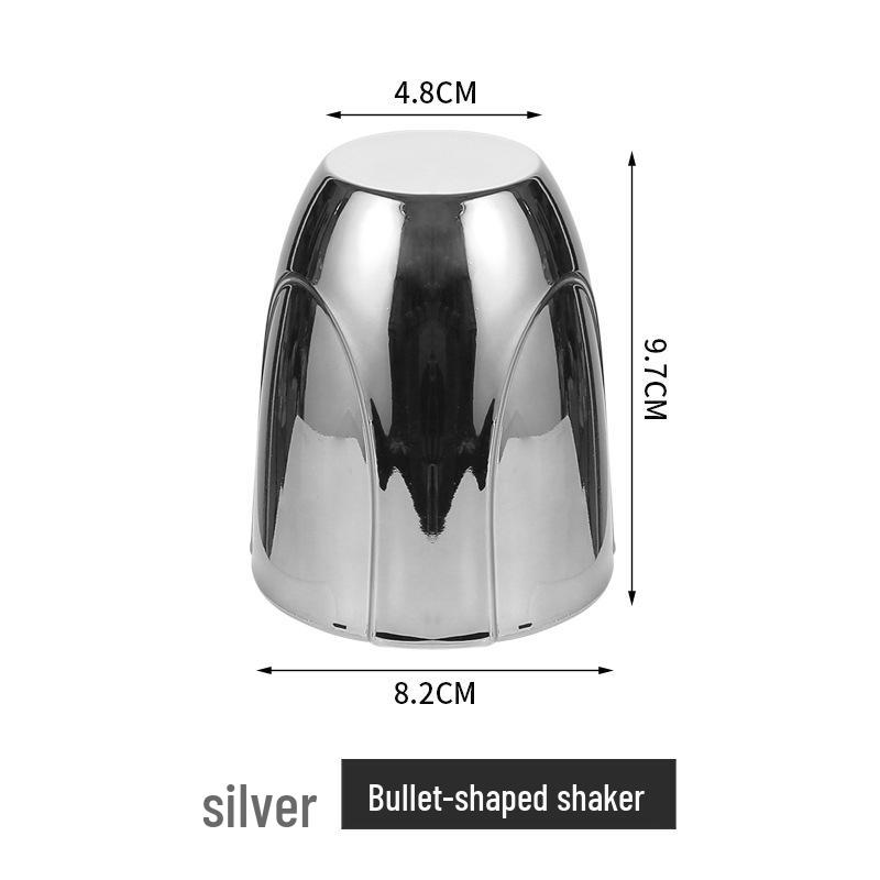 Electroplated Bullet Head Dice Cup - Drop-Resistant Nightclub/KTV Bar Sieve Cup