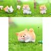 Cute Resin Akita Dog Miniature Creative Diy Decor Accessories For Desktop Or Car