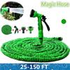 25FT-150FT Magic Flexibler Gartenschlauch, erweiterbarer Bewässerungsschlauch mit Kunststoffschläuchen, Teleskoprohr mit Spritzpistole zum Bewässern