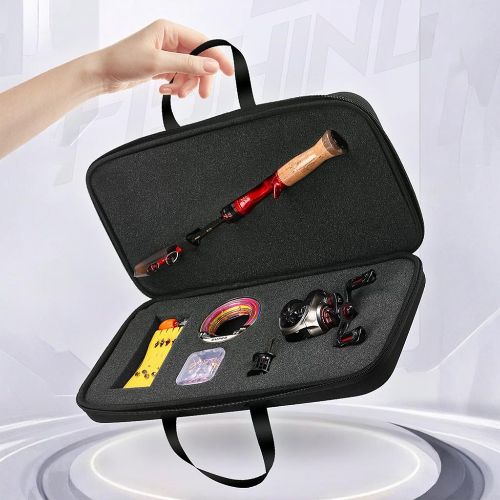 Fishing Line Fishing Gear Storage Bag Handbag Fishing Rod Reel Case Bag Fishing Tackle Tool Storage Bag for Fishing