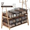 Drei-in-Eins Intimwäsche-Organizer mit Deckel: Aufbewahrungsbox für Unterwäsche, Slips & Socken