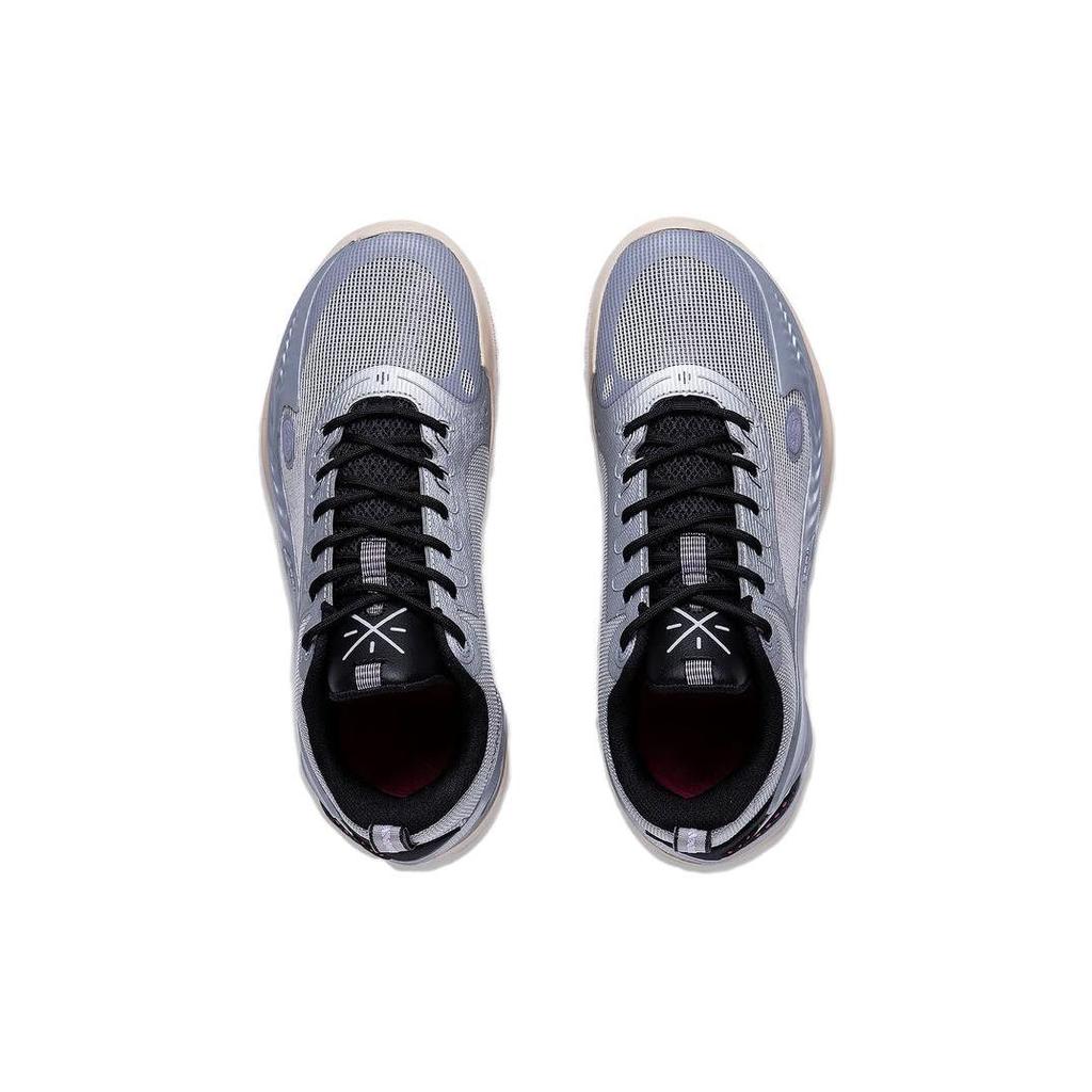 Li Ning Wade 808 3 Low Top Slip Resistant Abrasion Resistant Basketball Shoes Men's Black Gray ABPT043-3