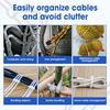 Self-locking Fastening Wire Ties 1-1000pcs Plastic Flanges Ties Cable Greenhouse Plastic Straps Velcro Nylon Cable Ties Clamp