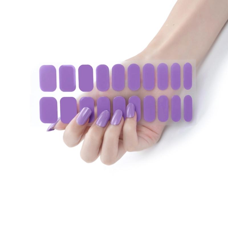 20Pcs Self-Adhesive Nail Wraps, Nail Gel Polish Strips Full Wraps Nail Polish Stickers Gel Nail Strips Gel Nail Stickers