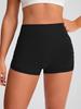 Women's High-Waist Seamless Yoga Shorts: Quick-Dry, Moisture-Wicking, Elastic Fitness & Running Shorts