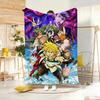 Magic Fantasy Anime TThe Seven Deadly Sins Throw Lightweight g Flannel Blanket Soft Skinfriendly for Summer Cooling