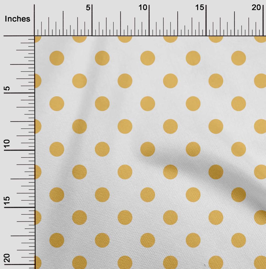 oneOone Cotton Flex Chocolate Brown Fabric Polka Dots Dots Sewing Fabric By The Yard Printed Diy Clothing Sewing Supplies 40 Inch