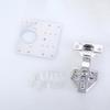 2Pieces Cabinet Hinges Repair Set Featuring 1 Plates and 12 Screws Sturdy Stainless Steel for Home Projects Supplies
