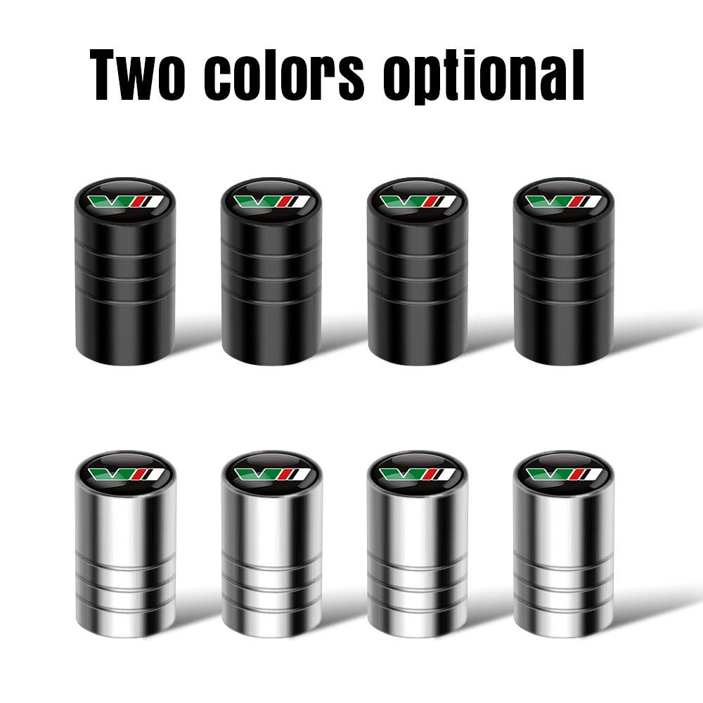 AAAJB1 4pcs Car Badges Wheel Tire Valve Stem Caps Covers Auto Accessories For Skoda Yeti Fabia Octavia 3 2 A5 Kodiaq Karoq Rapid Superb