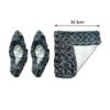 2 Pieces Skate Covers Ice Blade Elastic Polyester Material for Hockey Skates Figure