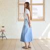 Egoiseuteu [Blue Label] Gradient A-Line Denim Long Skirt Es2Ods02