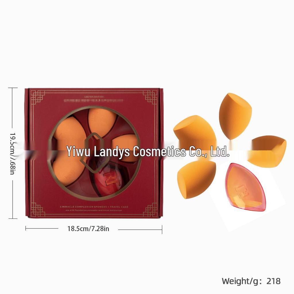 RT Series Makeup Brush & Sponge Set: Blending & Eyeshadow Brushes with Beauty Sponge