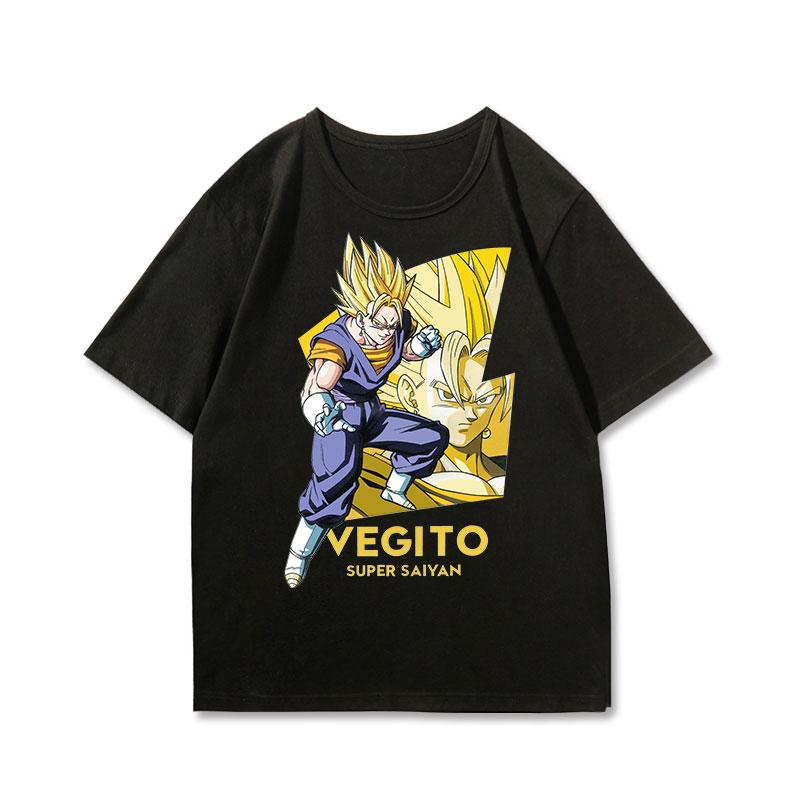 Dragon Ball Joint Shortsleeved Tshirt Unisexs and Womens Dragon Ball Super Clothes Pure Cotton Tshirt Comfortable and Casual