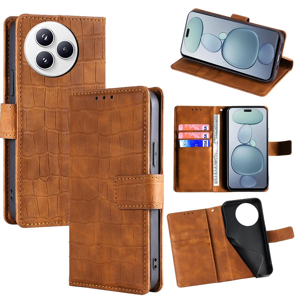 For Xiaomi Civi 5 Pro 5G Case Crocodile Texture PU Leather Phone Cover