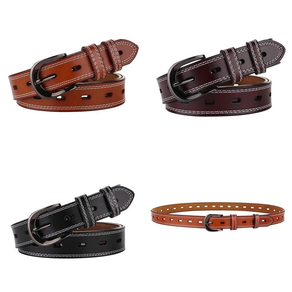 Pure Leather Belt For Women With Metal Pin Closure For Daily Fashion And Jeans
