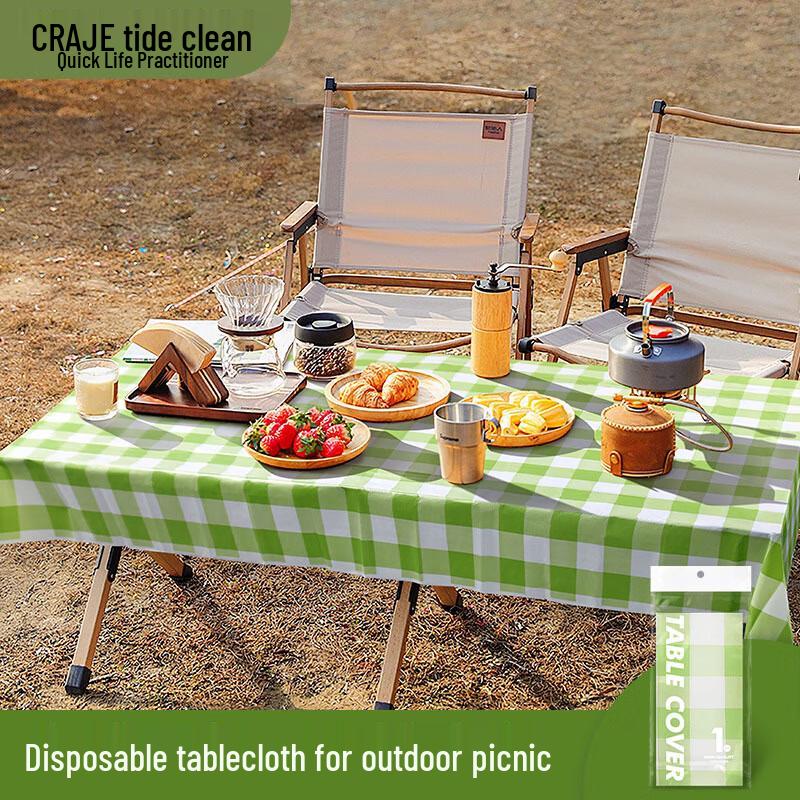 Disposable Waterproof Picnic Tablecloth 80x120cm (5 Sheets)