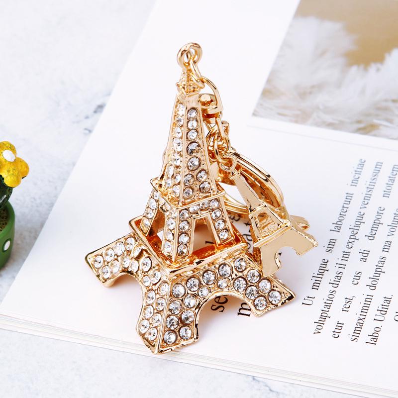 Eiffelturm Strass Schlüsselanhänger Anhänger - Metall Tasche Anhänger & Kreatives Geschenk