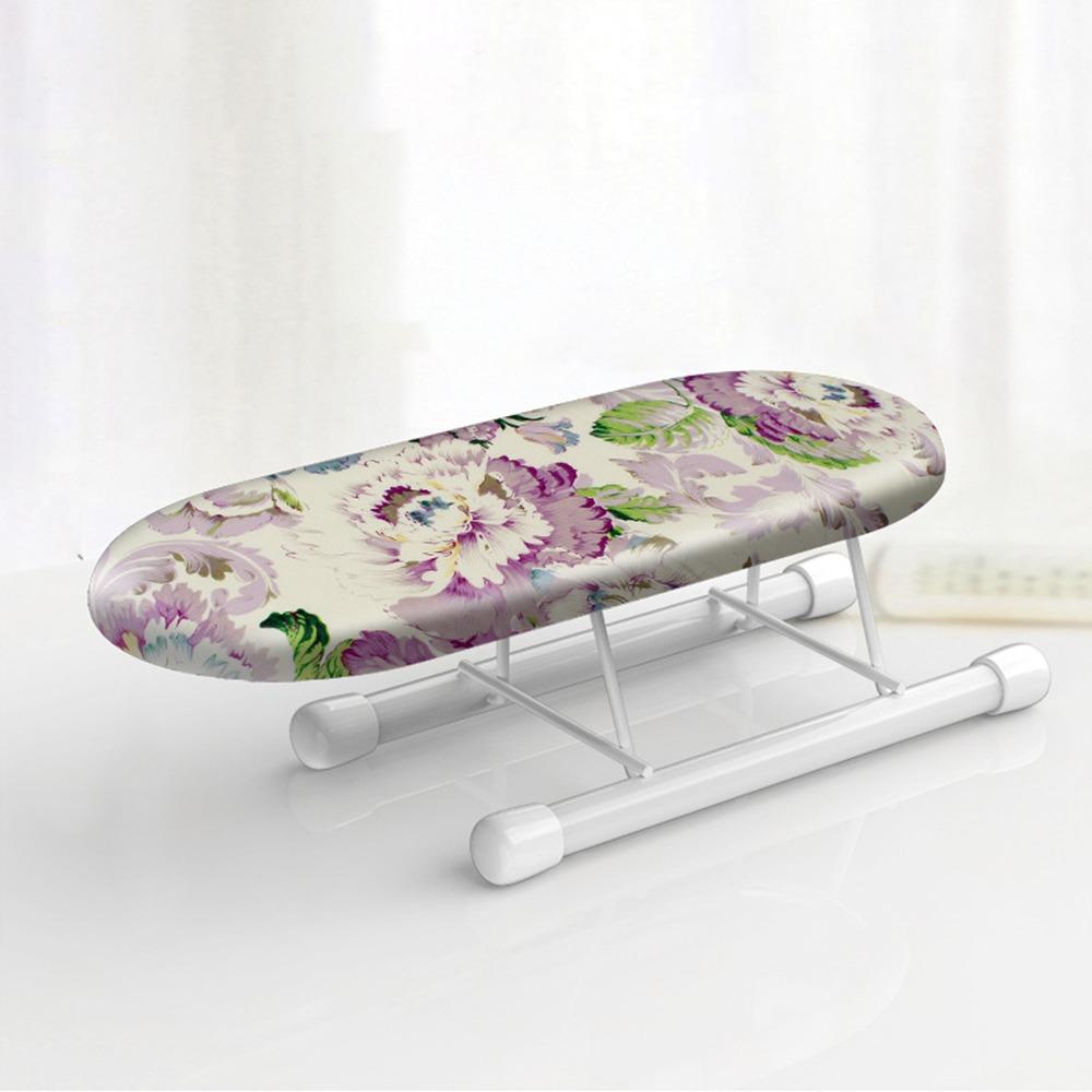 Foldable Mini Ironing Board Flower Pattern Desktop Ironing Stand  Ironing Board Accessories