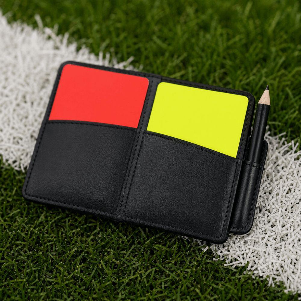 3PCS PVC Soccer Referee Card Set Foldable Record Paper Convenient Protective Cover  Football Matches