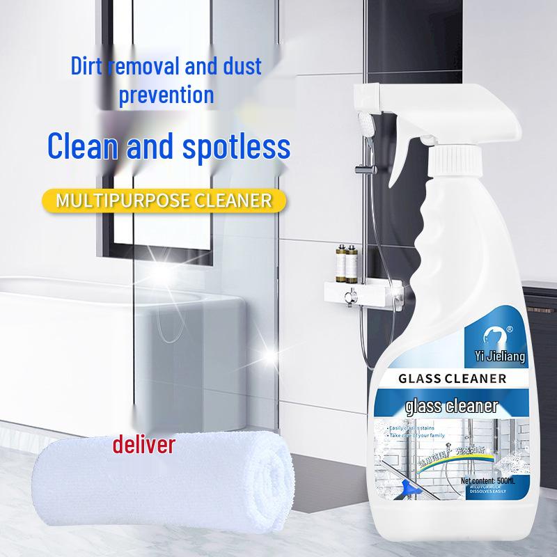 Easy Clean Bright Glass & Tile Foam Cleaner – Shower, Bathroom, and Stain Remover
