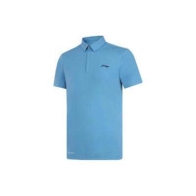 Sports Life Series Solid Color Quick-Dry Polo Shirt Men Tops Blue APLT031-7
