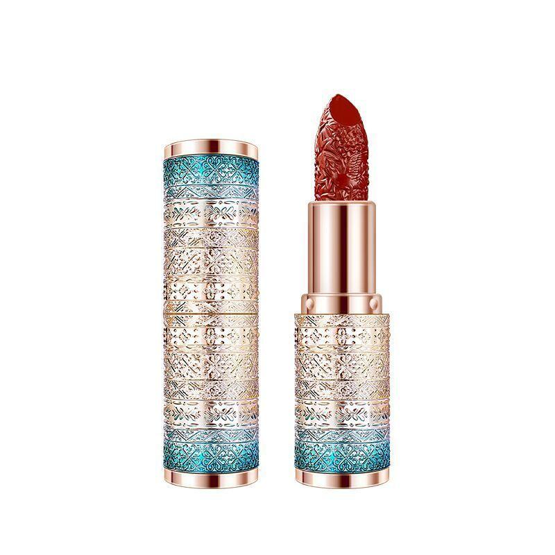 

Velvet carved national style retro relief matte matte lip gloss lipstick lipstick