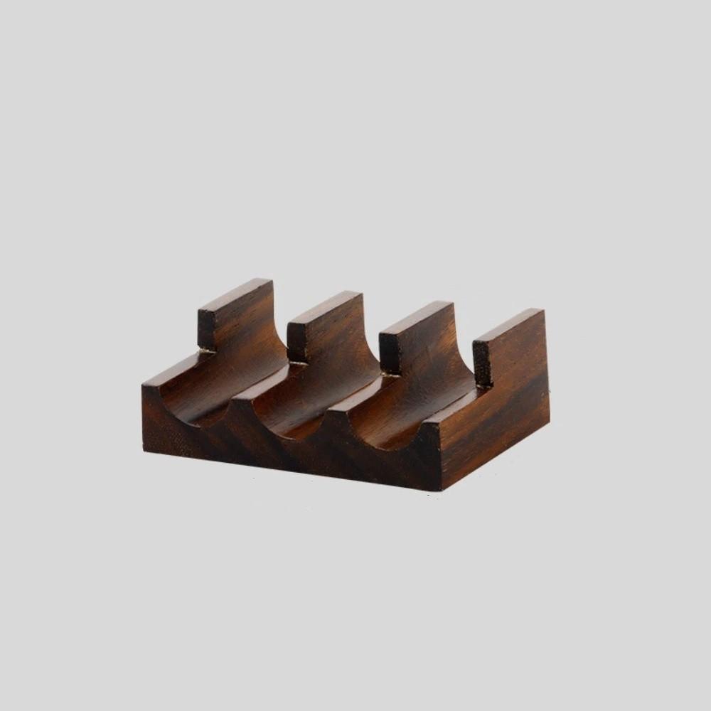 Thickened Walnut Sushi Rack Japanese Style Sushi Wooden Tray Food Display Rack  Kitchen Tool Style E 5.08x3.54in