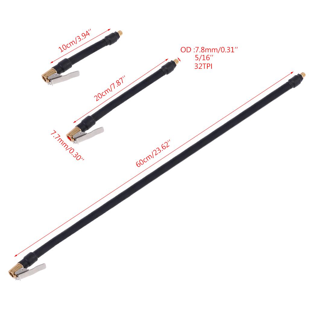 Motorbike Car Tire Inflator Rubber Air Hose Tire Inflator Rubber Air Hose Clip