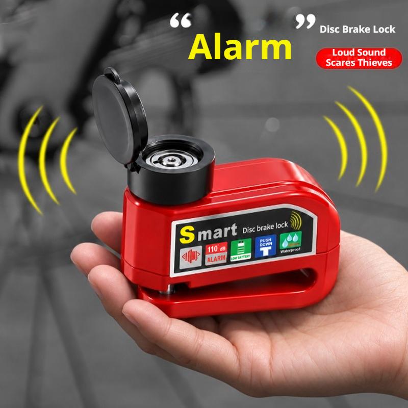 SEAMETAL Bicycle Disc Brake Lock Alarm, Electric Vehicle Lock, Motorcycle Brake Disc Anti-theft Lock, Riding Equipment