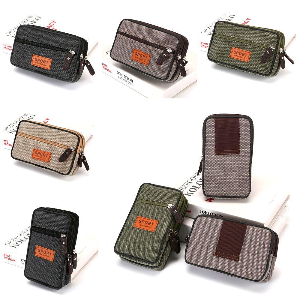 

Horizontal Style Belt Waist Bag Nylon Colth Mobile Phone Molle Purse Mobile Phone Bags Camping Horizontal Khaki