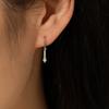 MODIAN D Color Moissanite Dangle Dangle 925 Sterling Silver Fashion Dazzling Fashion Water Drop Earrings For Women Fine Jewelry