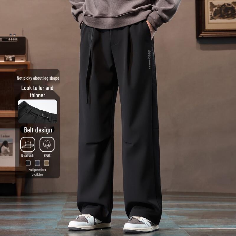 

Jeep Men s Outdoor Loose Straight Windproof Casual Pants L