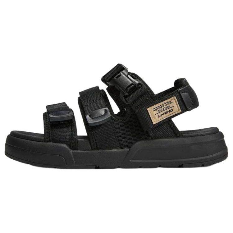 Li Ning Coca Sportsandalen Unisex Schwarz AGUT009-1