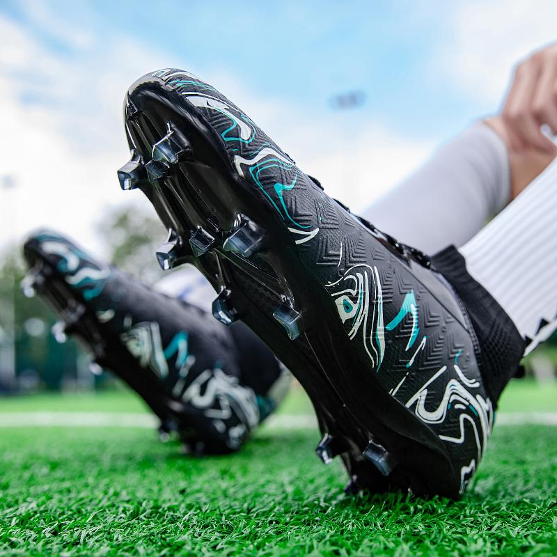 Hip-Top-Fußballschuhe für Herren/Damen AG-Socken mit langen Nägeln, Trainingsschuhe für Kunstrasen-Fußballwettkämpfe für Studenten