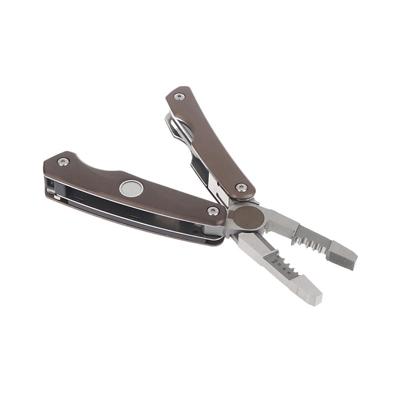 

5-In-1 Folding Multitool Plier Stainless Steel Multifunctional Tool Pliers Multi-Purpose Pocket Tool Plier Knife Screwdriver Kit one size