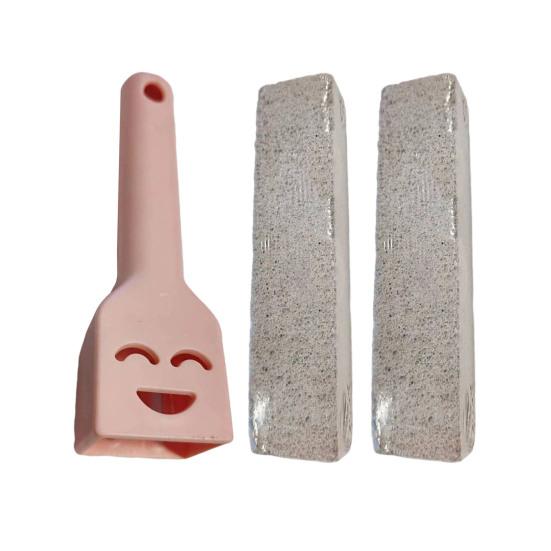 Pumice Stone Toilet Bowl Cleaner with Handle Efficiently Removes Hard Water Rings Calcium Buildup Pumice Stone Scrubber
