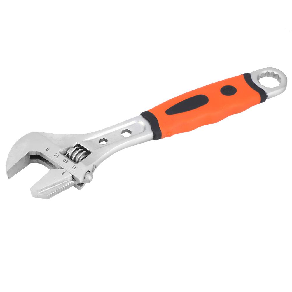 

81012 Inch Adjustable Wrench Multifunction Steel Spanner Plumbing Auto Repair Tool10 inch