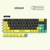 Cyberpunk Engraved Translucent PBT Double-Shot Keycaps for Mechanical Keyboards