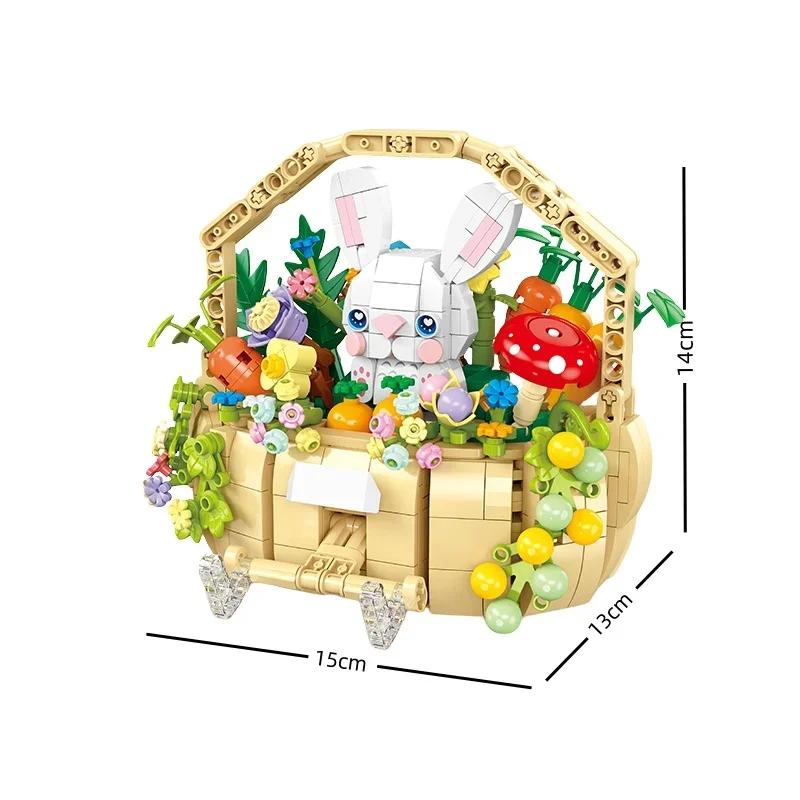 KNEW BUILT Carrot Potato DIY Potted Plant Model Building Block Toys-Great for Early LearningDesk & Home DecorFestival Present