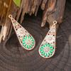 5Pcs Bohemia Enameling Teardrop Pendants For Women Diy Earrings Necklaces Pendants Charms Making Jewelry Accessories