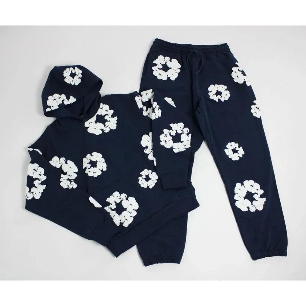 ZYLLO New Fashionable Foam Cotton Printed Hoodie, European and American High Quality Men's Sports Suit