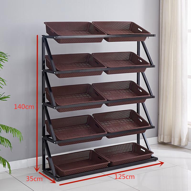 

Стеллаж для выкладки фруктов и овощей в супермаркете Miling