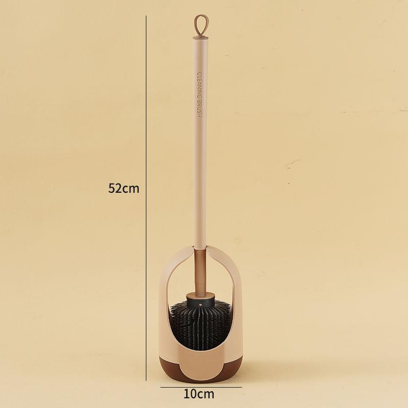 Toilet Brush with Base No Dead Corners Household Bathroom Cleaning Brush Long Handle Toilet Brush Wall Mounted Toilet Brush