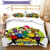 3pcs The Wiggles Bedding Set Duvet Cover Closure Includes 1 Duvet Cover & 2 Pillowcases, Soft and Comfortable for All Seasons.