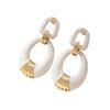 Niche Elliptical Geometric Hollow Earrings High-grade Light Luxury Earrings Hollow Geometric Exaggerated Shape Earrings