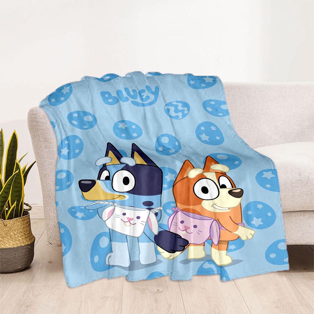 Bluey Friends Adventure Blanket Soft Warm Cozy Perfect for Sofa Office Livingroom Four Seasons Universal Modern Gifts For Family Or Friends