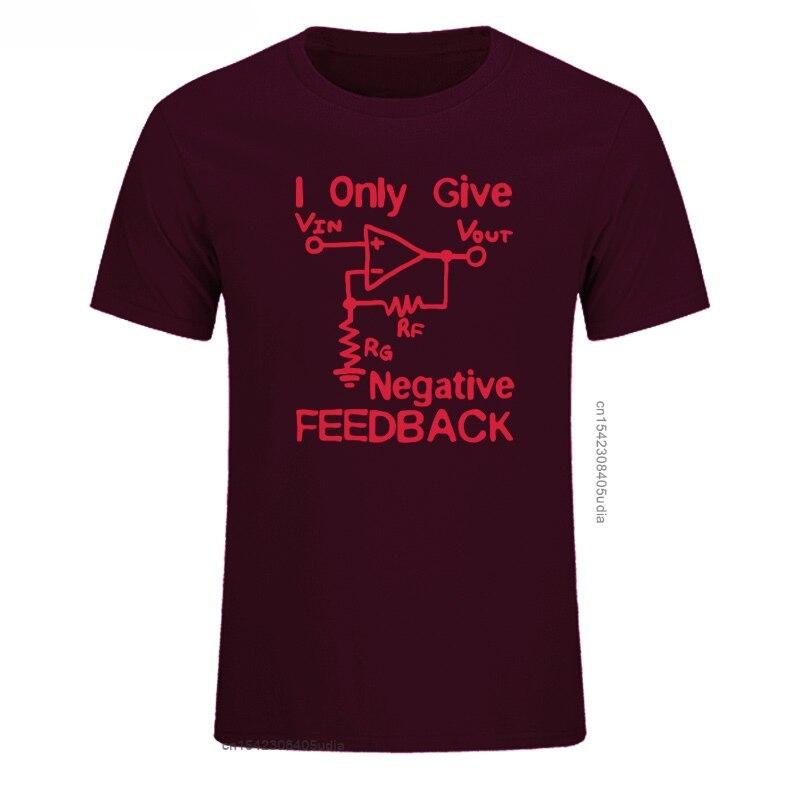 New Funny Cotton Oversized T Shirt Men Cotton Print Tee I Give Negative Feedback Computer Engineer T-Shirt New Fashion